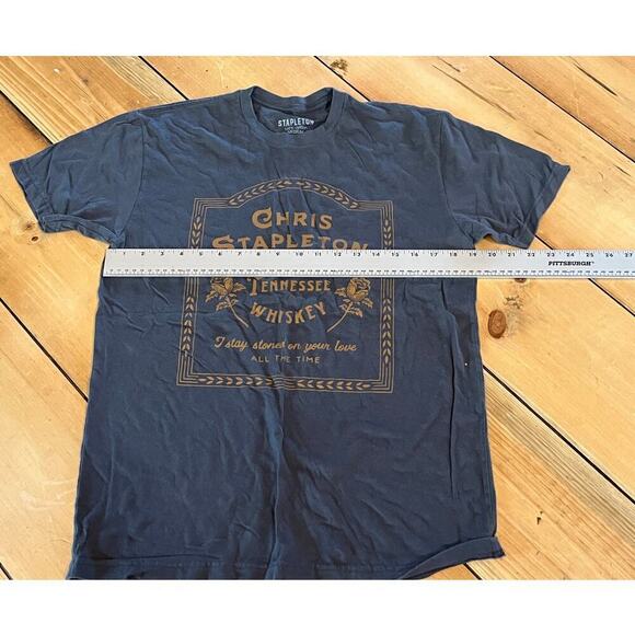Chris Stapleton Shirt Adult Medium Gray Smooth As Tennessee Whiskey Soft Casual - Picture 4 of 5